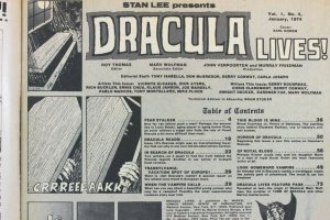 Stan Lee Presents DRACULA LIVES! #4 Marvel Monster Comic Magazine 1974