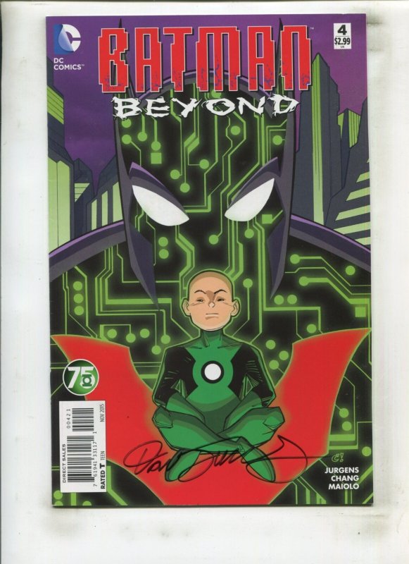 BATMAN BEYOND #4 (9.0) SIGNED BY DAN JURGENS!! 2016