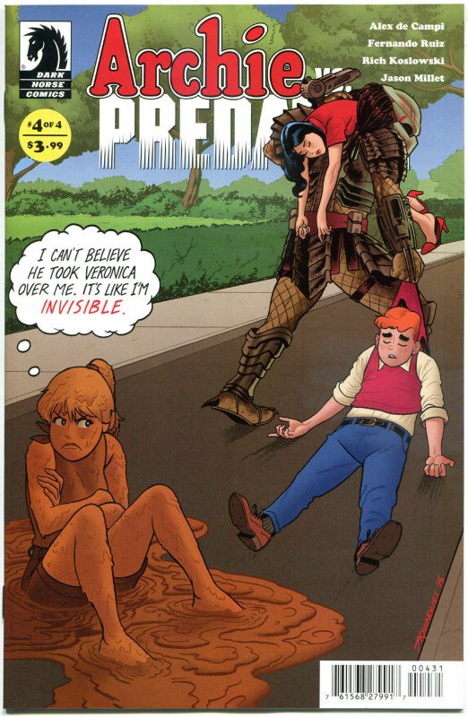 ARCHIE vs PREDATOR #4 C, NM, Invisible, Trophies, 2015, more Dark Horse in store