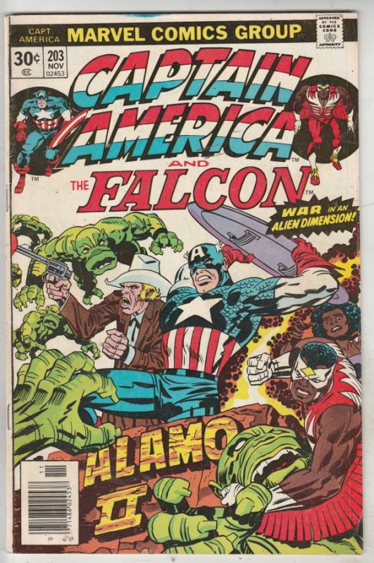 Captain America #203 (Nov-76) FN/VF Mid-High-Grade Captain America