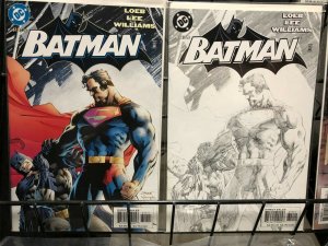 BATMAN 608-619 (both 613s)Jeph Loeb,Jim Lee,S Williams 21st century classic HUSH
