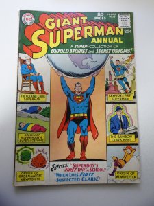 Superman Annual #8 (1964) VG Condition 3/4 spine split, outline indentations fc