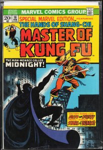 Special Marvel edition #16 (1974) Master of Kung Fu / Shang-Chi [Key Issue]