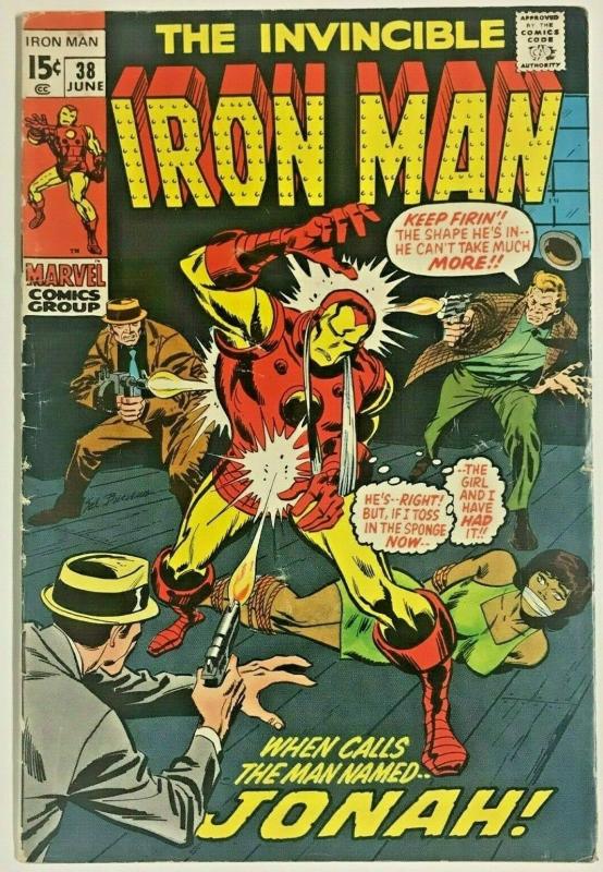 INVINCIBLE IRON MAN#38 VG/FN 1971 MARVEL BRONZE AGE COMICS