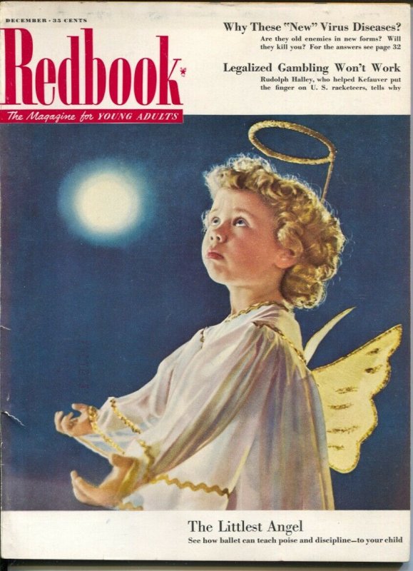 Redbook 12/1952-McCall-Christmas issue-magazine for young adults-legalized ga...