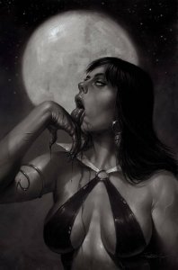Vampirella #21 1:40 Parrilo Virgin Black & White Variant Dynamite 2021 EB123
