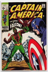 Captain America #117 (1969) *KEY* 1st Falcon