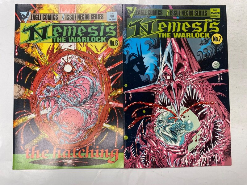 8 EAGLE comic books Nemesis Warlock #1 3 4 5 6 7 Hardcore #1 10 29 KM38