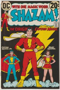 Shazam! #3 (Jun 1973, DC), VG condition (4.0), bizarre full page ad on back cvr