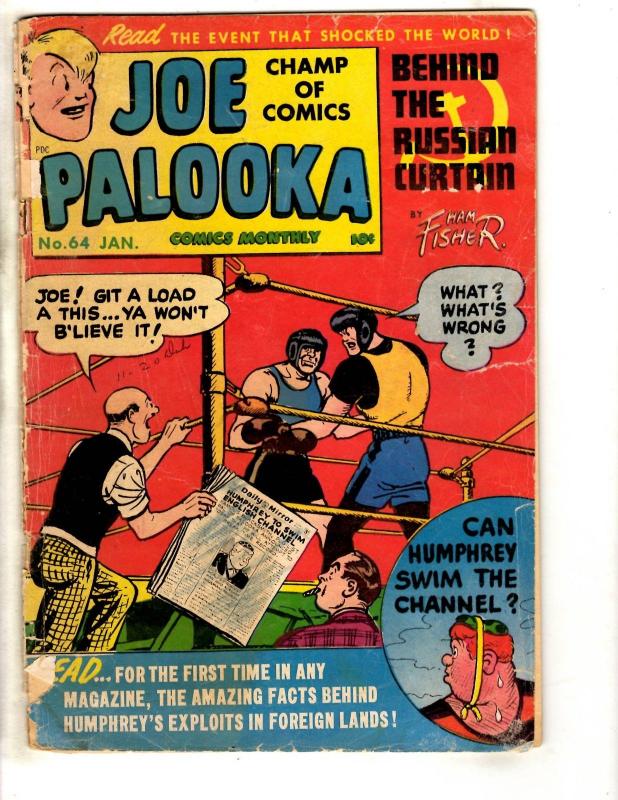 Joe Palooka Comics Monthly # 64 VG Comic Book Russian Curtain Ham Fisher JL17