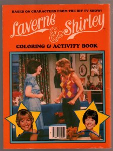 Laverne & Shirley Coloring Book #405-3 1983-Penny Marshall-Cindy Williams-TV-FN 