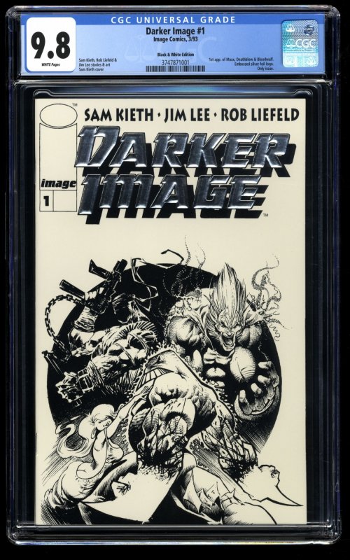 Darker Image #1 CGC NM/M 9.8 Black and White Variant