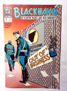 Blackhawk #6 (1989) DC Comics 1st Print Comic Book