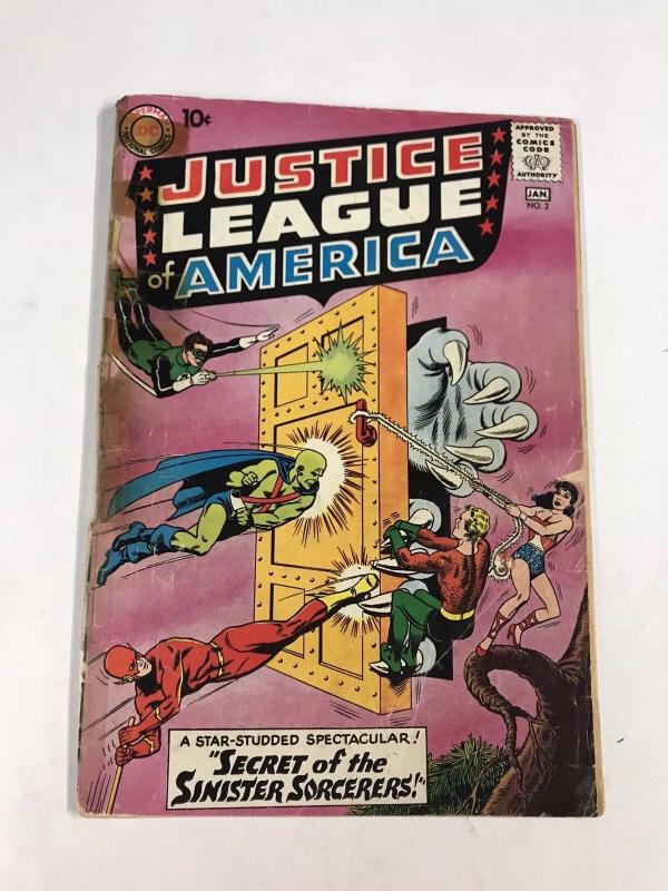 Justice League Of America 2 Gd Good 2.0 Tape On Spine Cover Detached DC Comics