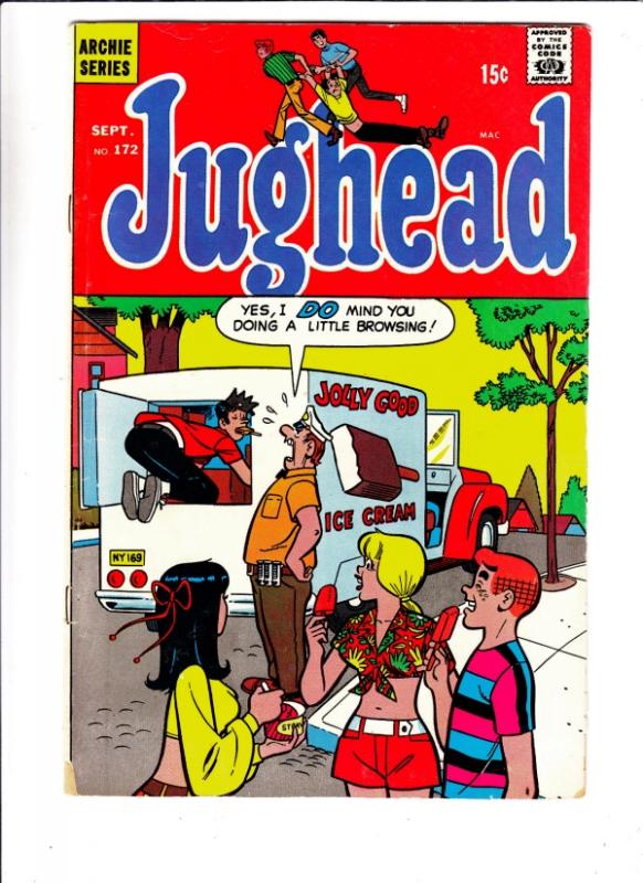 Jughead, Archie's Pal #172 (Sep-69) VF High-Grade Archie, Betty, Veronica, Re...