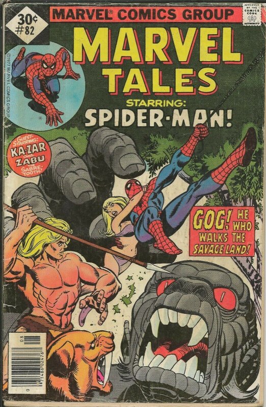 Marvel Tales #82 ORIGINAL Vintage 1977 Marvel Comics Reprints Spider-Man 103/104