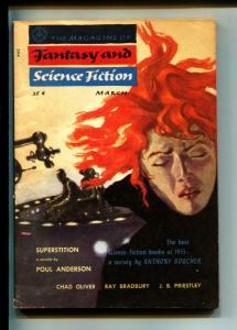 Magazine Of Fantasy And Science Fiction-Pulp-3/1956-Poul Anderson