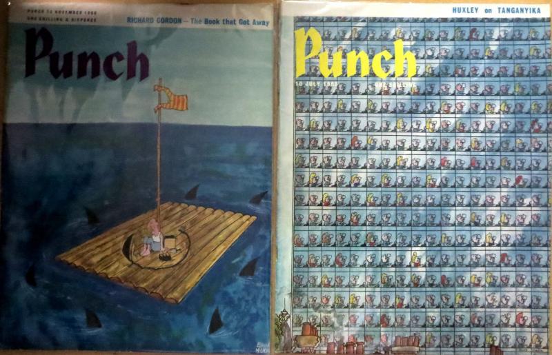 Punch UK Magazine Collection - 15 issues + Best Cartoons Book 1963-1966 VG-F/+