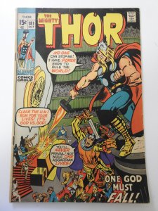 Thor #181 (1970) VG- Condition moisture stain