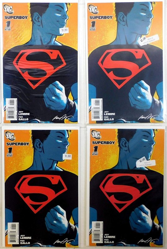 Superboy Lot of 4 #1 x4 (2011) DC Comics 1st Print Comic Books