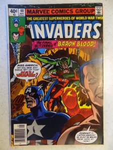 INVADERS # 40 MARVEL CAPTAIN AMERICA SUB-MARINER TORCH