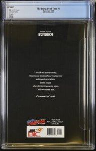 The Crow Dead Time #1 2024 Sumerian CGC 9.8 NYCC Quah virgin variant 002