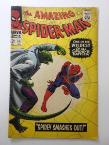 The Amazing Spider-Man #45 (1967) vs The Lizard! Solid VG- Condition!
