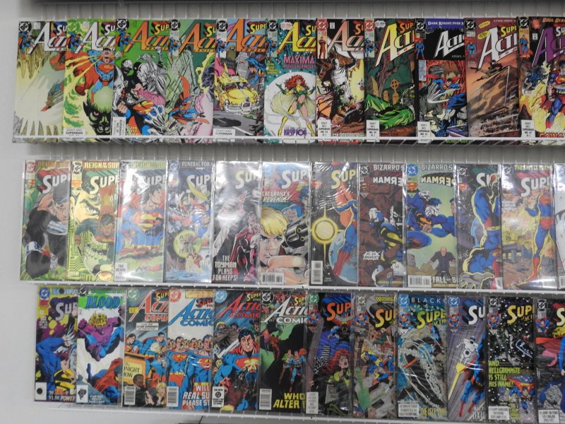 Huge Lot 180+ Comics Starring Superman!! Action Comics+ Avg VF- Condition!