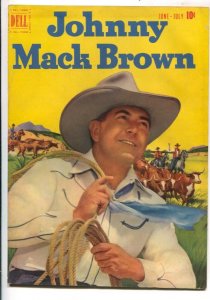 Johnny Mack Brown #5 1951- Dell-B-western  film star photo covers-Jesse Marsh...