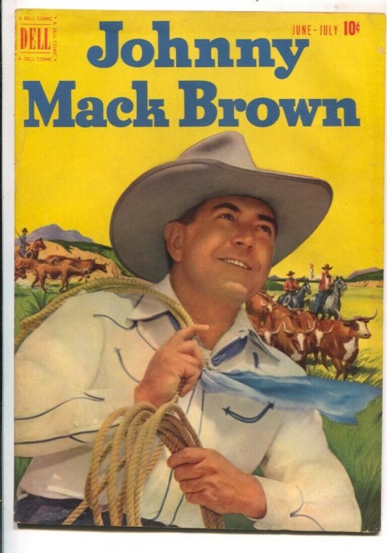 Johnny Mack Brown #5 1951- Dell-B-western  film star photo covers-Jesse Marsh...