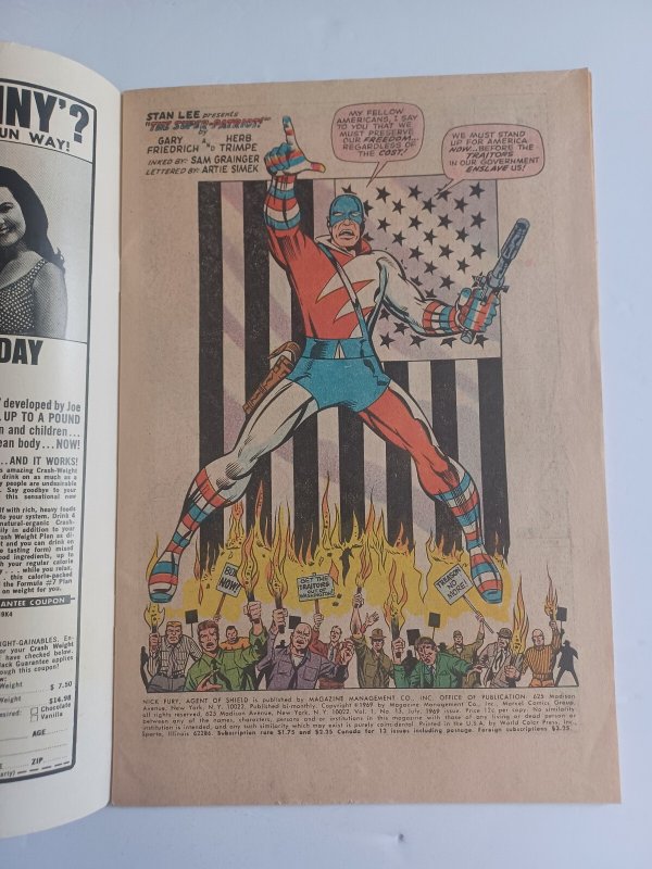Nick Fury, Agent of SHIELD #13 Herb Trimpe - 1968 - Vg/FN