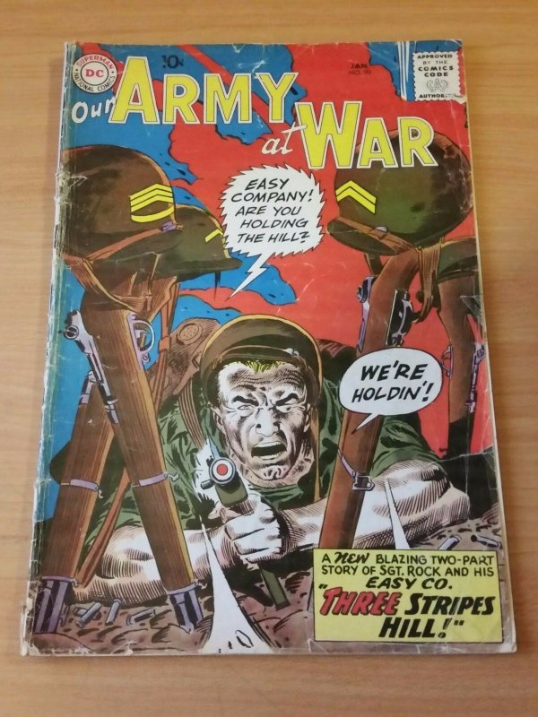 Our Army at War #90 ~ GOOD GD ~ 1960 DC Comics