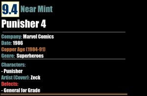 Punisher #4 (1986) Marvel Comics Copper-age Limited Series NM