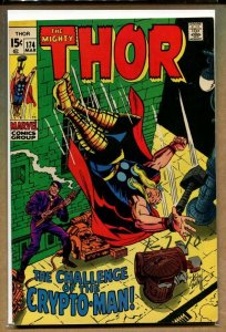 Mighty Thor #174 ~ ''Challenge of the Crypto-Man!'' ~ 1970 (8.5) WH