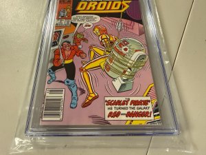 Droids # 3 CGC Graded 9.6 Marvel Star Comic Book Star Wars 1986 Newsstand JH34