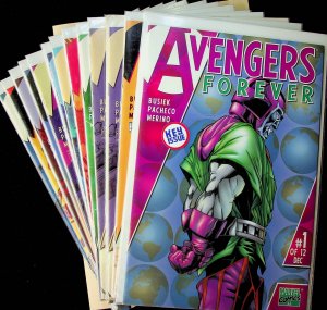 Avengers Forever #1-12,1 (Dec 1998-Jan 2000, Marvel) - Near Mint