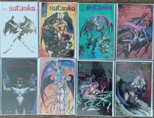Lot of 8 Satanika Comics Series 1 & 2 !!!  VF+