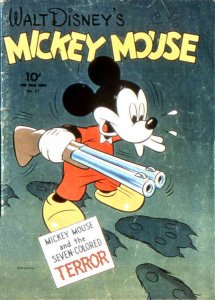 Four Color Comics (2nd Series) #27 POOR ; Dell | low grade comic 1943 Mickey Mou