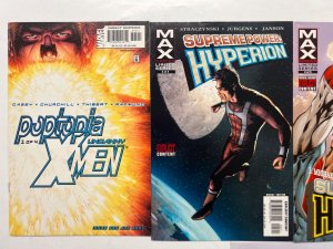 4 Marvel Comics Hyperion # 1 2 5 + X-Men # 395 Avengers Defenders Thor 94 JS46