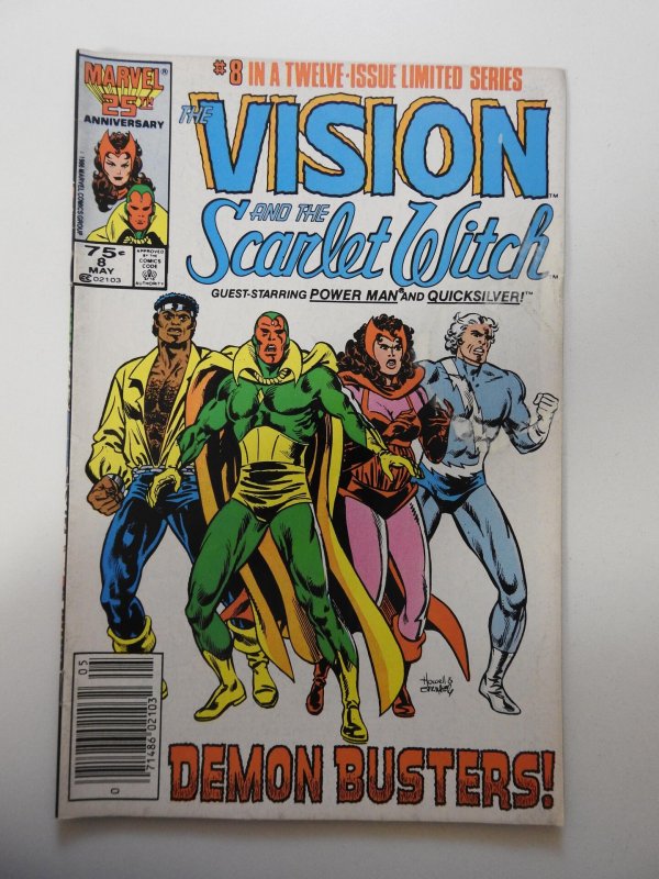 Vision and the Scarlet Witch #8 - Demon Busters (8.0) 1986  Comic Books -  Copper Age, Marvel, Scarlet Witch, Superhero / HipComic