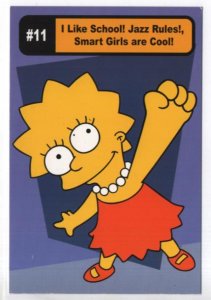 The SIMPSONS POSTCARD with Lisa Bongo Comics KaBoom 2001, Rare