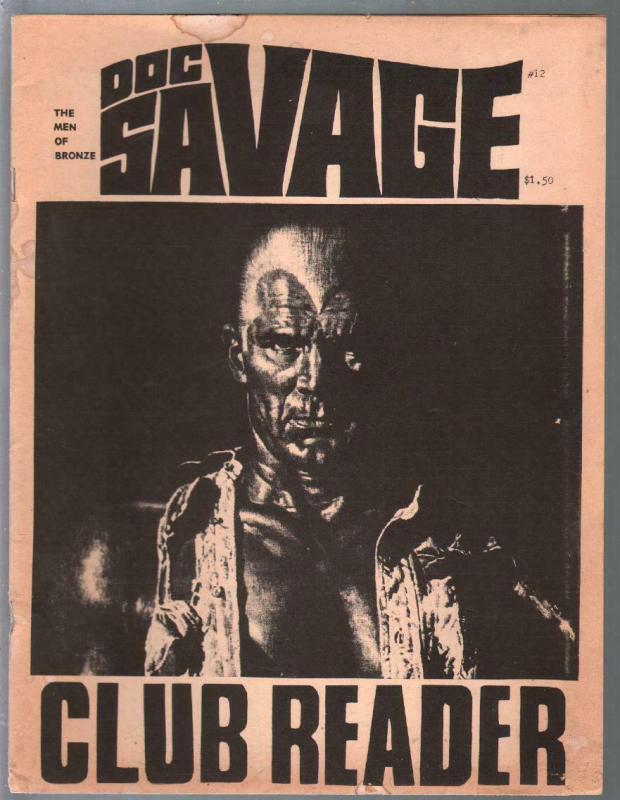 Doc Savage Club Reader #12 3/1980-Doc Savage info-pulp heroes-VG