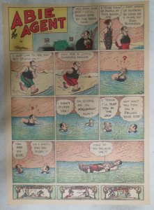 Abie The Agent Sunday Page by Hershfield from 5/30/1937 Tabloid Size: 11 x 15