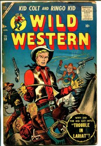 Wild Western #53 1957-Atlas-Kid Colt-Joe Maneely-Ringo Kid-Utah Kid-FR