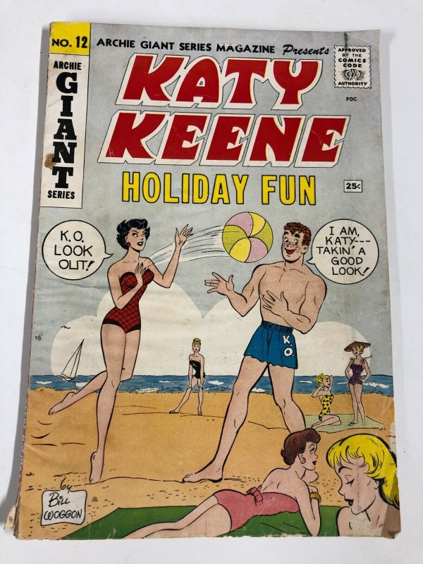 ARCHIE GIANT SERIES 12 KATY KEEN HOLIDAY FUN VG classic WOGGON September 1961