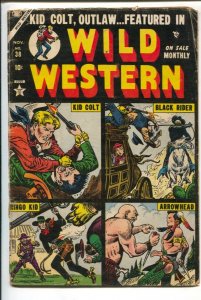 Wild Western #38 1954-Joe Maneely cover- Kid Colt- Black Rider- Ringo Kid-Arr...