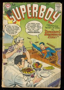 SUPERBOY #59 1957-DC COMICS-SUPERBOY MEETS AMAZING MAN FR