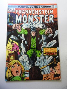 The Frankenstein Monster #12 (1974) FN+ Condition MVS Intact