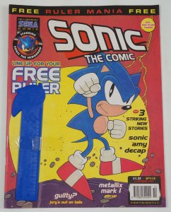 Sonic the Comic #114A FN ; Fleetway Quality | Hedgehog with ruler bonus