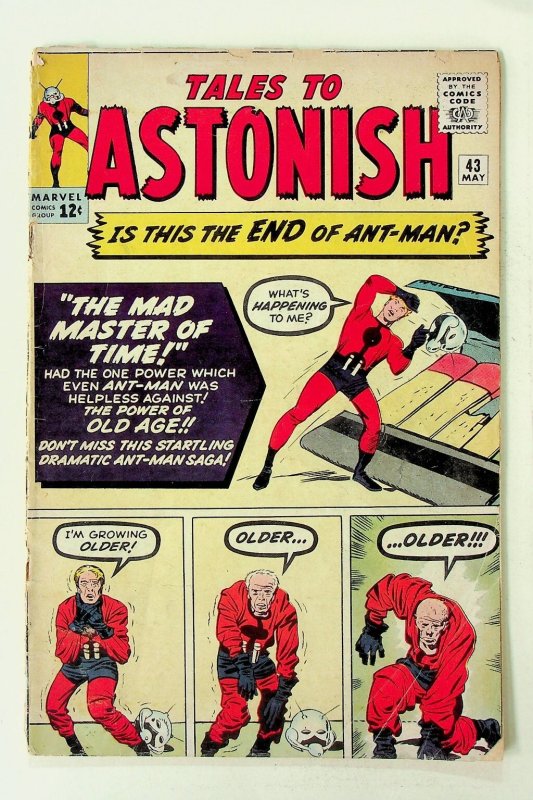 Tales to Astonish #43 Marvel Ant-Man Mad Master of Time Silver Age 1963